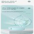 Portable Mini Fan Usb Charging Hanging Neck Handheld Folding Fan Humidifying Spray Night Light blue