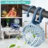 Portable Mini  Fan With Led Light Octopus Bracket Usb Rechargeable Baby Stroller Silent Cooling Fan green