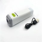 Portable Mini Flashlight Waterproof 2 Levels Adjustable Brightness Outdoor Flood Light Camping Lamp Torch White