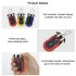 Portable Mini Golf Stroke Score Counter With Keychain Double Dial Counting Marking Device Golf Accessories yellow