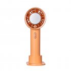 Portable Mini Handheld Fan 3 Speeds 2200mah Battery Usb Rechargeable Cooling Fan For Work Travel Sports orange