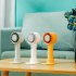Portable Mini Handheld Fan 3 Speeds 2200mah Battery Usb Rechargeable Cooling Fan For Work Travel Sports White