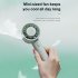 Portable Mini Handheld Fan 3 Speeds 2200mah Battery Usb Rechargeable Cooling Fan For Work Travel Sports White
