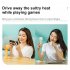 Portable Mini Handheld Fan 3 Speeds 2200mah Battery Usb Rechargeable Cooling Fan For Work Travel Sports orange