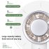 Portable Mini Handheld Fan 3 Speeds 2200mah Battery Usb Rechargeable Cooling Fan For Work Travel Sports White