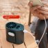 Portable Mini Hanging Fan 4 Level Usb Charging Mute Digital Display Electric Fan for Work Travel Sports Cooking Black
