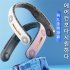 Portable Mini Hanging Neck Fan Bladeless Usb Rechargeable Leafless Air Cooler Cooling Wearable Neckband Fans White
