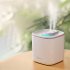 Portable Mini Humidifier  Colorful USB Personal Air Humidifier With 3L Water Tank  2 Mist Modes  Super Quiet  Double Spray Port Essential Oil Aromatherapy Diffu