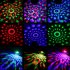 Portable Mini LED Disco Ball Light Remote Control RGB Party Lamp 7 Colors Sound Actived Crystal Magic Stage Light for Parties  KTV  Club