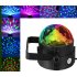 Portable Mini LED Disco Ball Light Remote Control RGB Party Lamp 7 Colors Sound Actived Crystal Magic Stage Light for Parties  KTV  Club