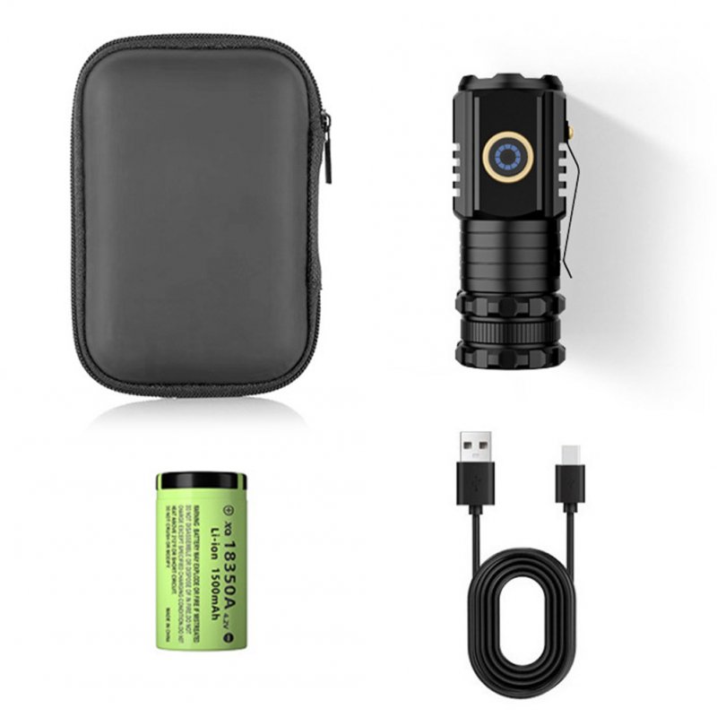 Portable Mini LED Mini Flashlight With Clip Super Bright Strong Light Aluminum Alloy Outdoor Emergency Lighting Tool