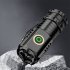 Portable Mini LED Mini Flashlight With Clip Super Bright Strong Light Aluminum Alloy Outdoor Emergency Lighting Tool  8 x 3CM  Magnetic   data cable  battery
