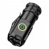 Portable Mini LED Mini Flashlight With Clip Super Bright Strong Light Aluminum Alloy Outdoor Emergency Lighting Tool  8 x 3CM  Magnetic   data cable  battery