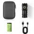 Portable Mini LED Mini Flashlight With Clip Super Bright Strong Light Aluminum Alloy Outdoor Emergency Lighting Tool  8 x 3CM  Magnetic   data cable  battery