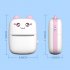 Portable Mini  Pocket  Printer Handheld Mobile Phone Bluetooth compatible Connection Printer cat blue Take 5 rolls of paper