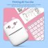 Portable Mini  Pocket  Printer Handheld Mobile Phone Bluetooth compatible Connection Printer cat blue Take 10 rolls of paper