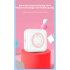 Portable Mini  Printer Handheld Mobile Phone Bluetooth compatible Connection Pocket Thermal Printer square green 6 rolls of paper  plain paper 