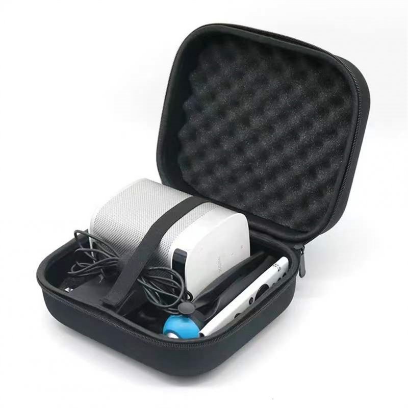 Portable Mini Projector Protective  Storage  Bag Carry Case Hard Bag With Waterproof Zipper Projector Accessories Compatible For Xiaomi black