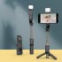 Portable Mini Q10s Selfie  Stick 10 M Wireless Remote Control Design Integrated Multi function Bluetooth compatible Tripod Q10S Rod   Fill Light70CM