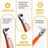 Portable Mini Ratchet Wrench Screwdriver 1 4 Hex Adjustable Magnetic Adsorption Socket Handle Repair Hand Tools Mini wrench   bit