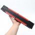 Portable Mini Table Outdoor Camping Foldable Lightweight Aluminum Alloy Coffee Desk with Carry Bag red and black