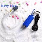 Portable Mini USB Aquarium Fish Tank Oxygen Air Pump Mute Energy Saving Supplies Accessories dark blue