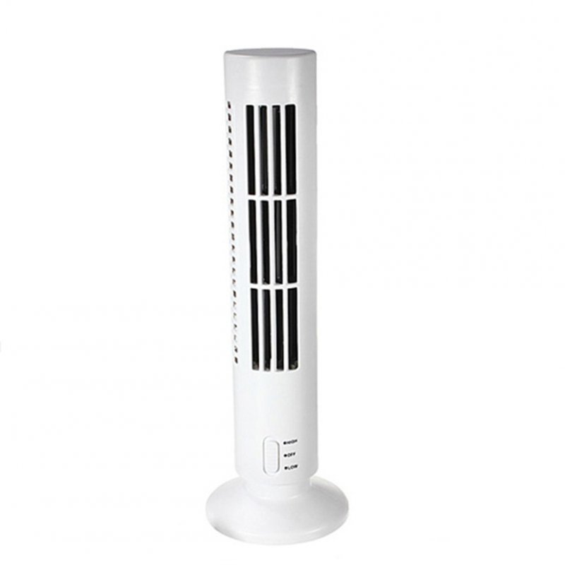 Portable Mini USB Tower Fan for Laptop Bladeless Home Office Tabletop Cooling Fan white_330*110mm