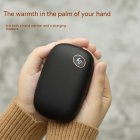 Portable Mini Usb Hand Warmers 3 Levels Temperature Adjustable Rechargeable Hands Heater Mobile Power Bank Black