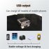 Portable Mobile Power Solar Charger 5V Outdoor Emergency Backpack Solar Charging Plate Dark gray