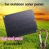 Portable Mobile Power Solar Charger 5V Outdoor Emergency Backpack Solar Charging Plate Dark gray