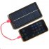 Portable Multifunction Solar Panel Charger Mobile Power Bank for Phone 18650 Battery  No Battery  black