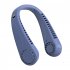 Portable Neck Fan 360  Cooling Hanging Fan USB Rechargeable 3000mAh Small Handheld Fan For Camping Office Travel Purple