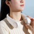 Portable Neck Fan 360  Cooling Hanging Fan USB Rechargeable 3000mAh Small Handheld Fan For Camping Office Travel White