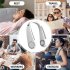 Portable Neck Fan 360  Cooling Hanging Fan USB Rechargeable 3000mAh Small Handheld Fan For Camping Office Travel White