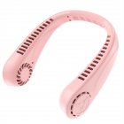 Portable Neck Fan 360°Fast Cooling Hanging Fan USB Rechargeable 3000mAh Battery Fan For Camping Office Travel pink