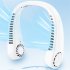 Portable Neck Fan 360  Fast Cooling Hanging Fan USB Rechargeable 3000mAh Battery Fan For Camping Office Travel green