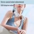 Portable Neck Fan 360  Fast Cooling Hanging Fan USB Rechargeable 3000mAh Battery Fan For Camping Office Travel green