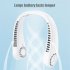 Portable Neck Fan 360  Fast Cooling Hanging Fan USB Rechargeable 3000mAh Battery Fan For Camping Office Travel green