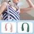 Portable Neck Fan 360  Fast Cooling Hanging Fan USB Rechargeable 3000mAh Battery Fan For Camping Office Travel green