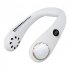 Portable Neck Fan Bladeless Usb Rechargeable Wearable Head Fan Hands free Mini Cooler For Outdoor Sports Travel White