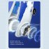 Portable Neck Fan Bladeless Usb Rechargeable Wearable Head Fan Hands free Mini Cooler For Outdoor Sports Travel White