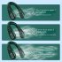 Portable Neck Fan Bladeless Usb Rechargeable Wearable Head Fan Hands free Mini Cooler For Outdoor Sports Travel Dark night green