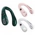 Portable Neck Fan Bladeless Usb Rechargeable Wearable Head Fan Hands free Mini Cooler For Outdoor Sports Travel Dark night green