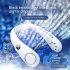 Portable Neck Fan Bladeless Usb Rechargeable Wearable Head Fan Hands free Mini Cooler For Outdoor Sports Travel Dark night green