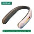 Portable Neck Fan Usb Rechargeable Low Noise Leafless Cooling Fan Air Cooler Wearable Neckband Fans A306 pink