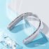 Portable Neck Fan Usb Rechargeable Low Noise Leafless Cooling Fan Air Cooler Wearable Neckband Fans A306 White
