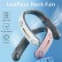 Portable Neck Fan Usb Rechargeable Low Noise Leafless Cooling Fan Air Cooler Wearable Neckband Fans A306 pink