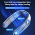 Portable Neck Fan Usb Rechargeable Low Noise Leafless Cooling Fan Air Cooler Wearable Neckband Fans A306 green