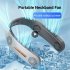 Portable Neck Fan Usb Rechargeable Low Noise Leafless Cooling Fan Air Cooler Wearable Neckband Fans A306 green