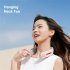 Portable Neck Fan Usb Rechargeable Low Noise Leafless Cooling Fan Air Cooler Wearable Neckband Fans A306 green